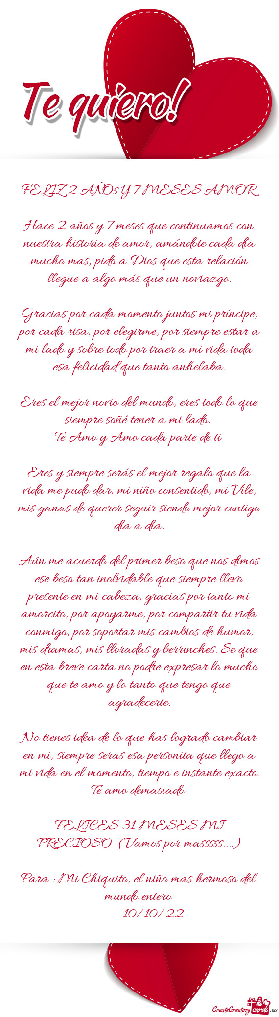 Te Amo y Amo cada parte de ti♥
