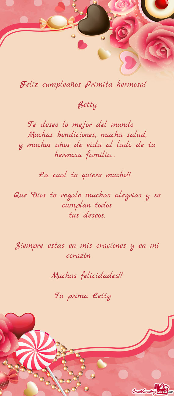 Te deseo lo mejor del mundo 💜