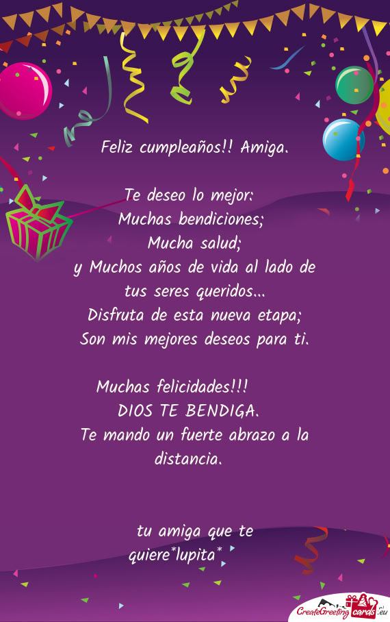 Te deseo lo mejor:🙏