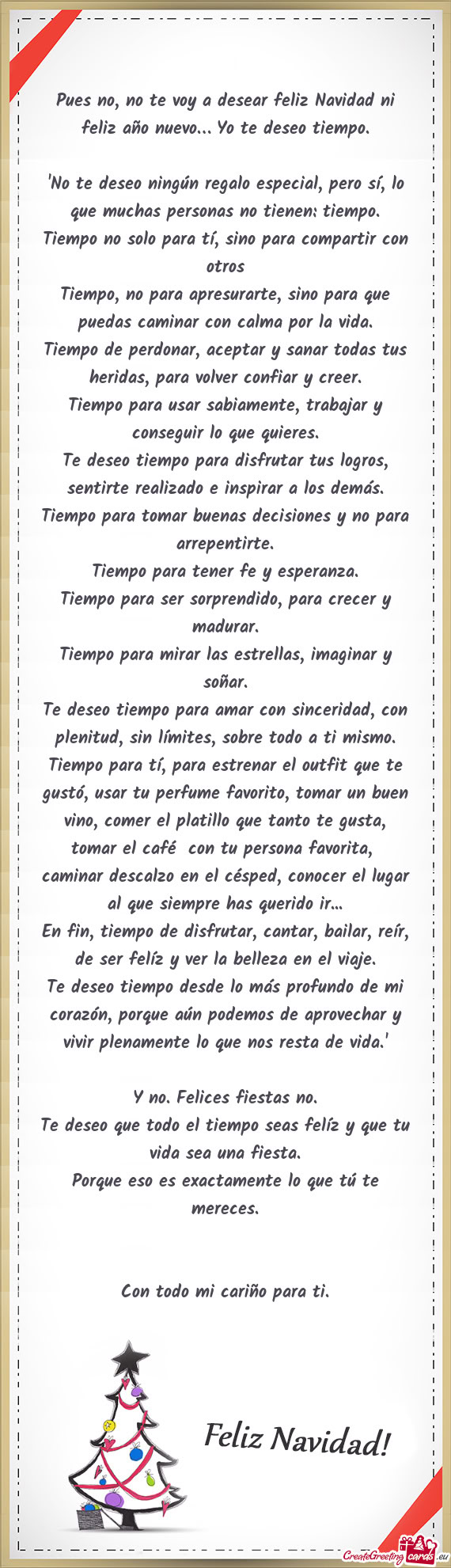 Te deseo tiempo para disfrutar tus logros, sentirte realizado e inspirar a los demás