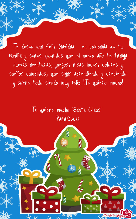 Te deseo una Feliz Navidad✨ en compañía de tu familia y seres queridos que el nuevo año te trai