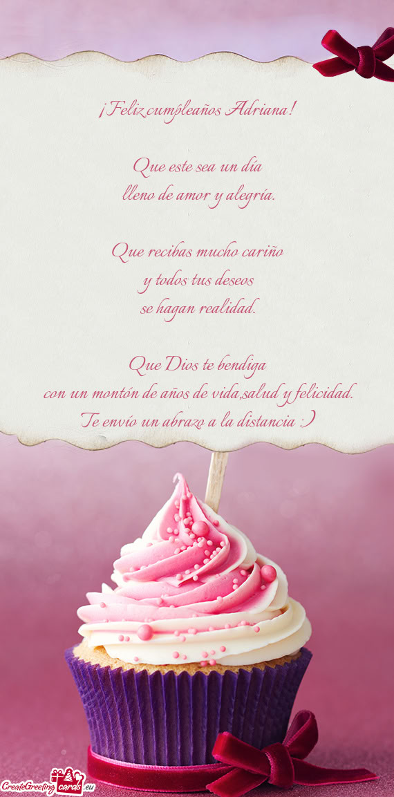 Te envío un abrazo a la distancia :)