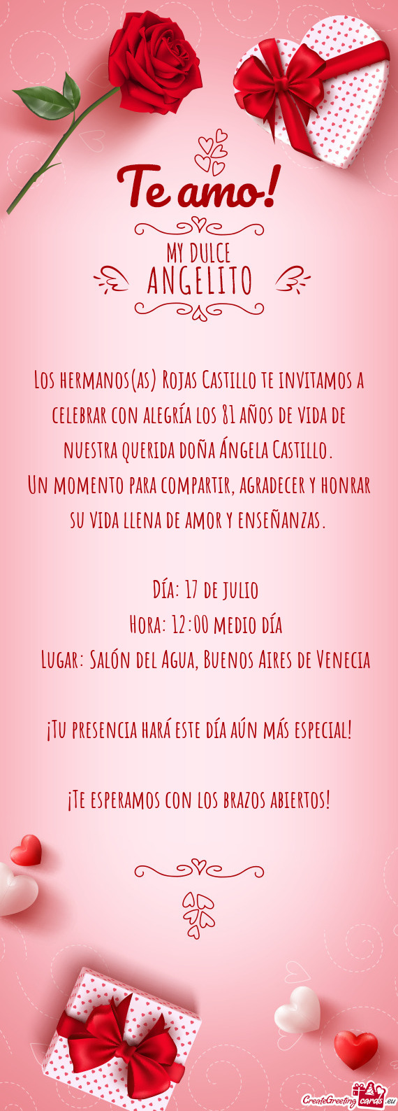 ¡Te esperamos con los brazos abiertos