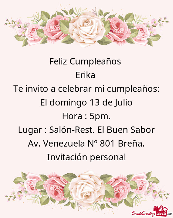 Te invito a celebrar mi cumpleaños
