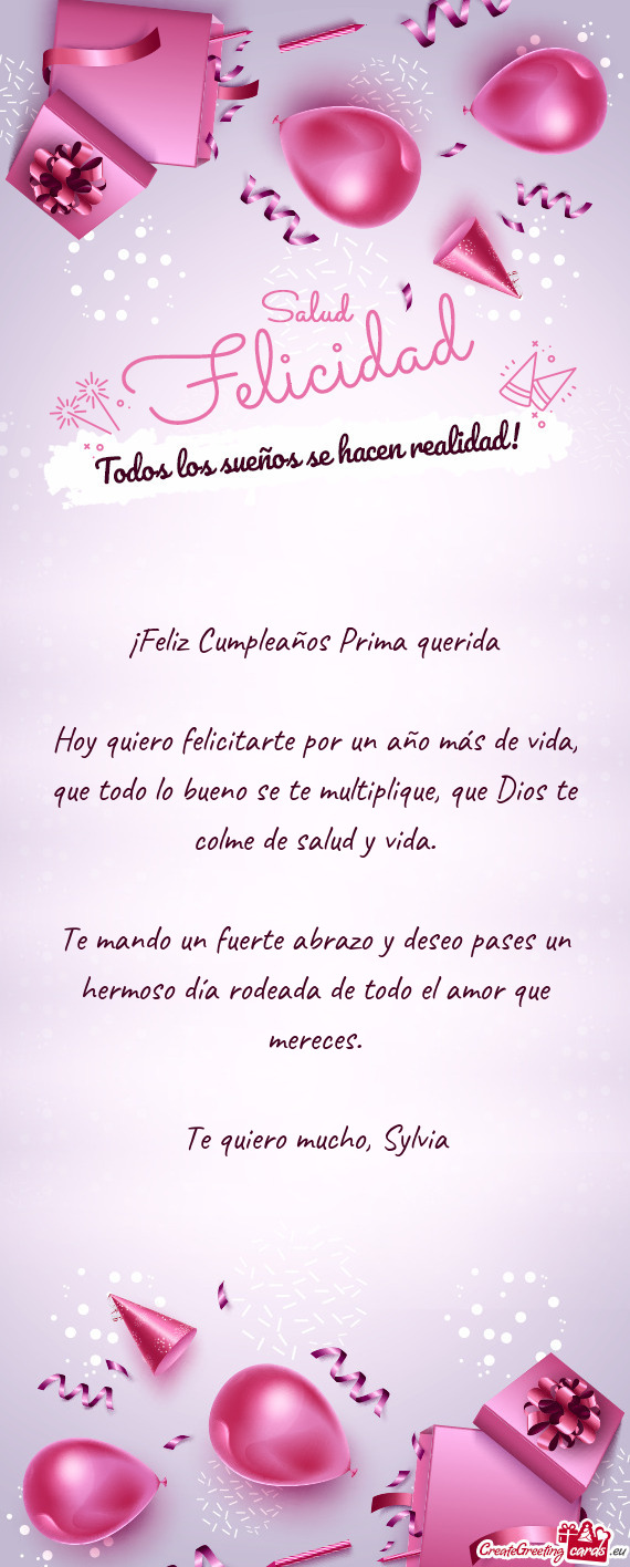💖 Te quiero mucho, Sylvia 💖