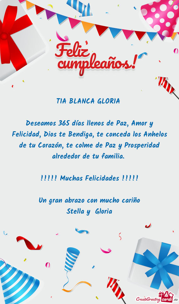 TIA BLANCA GLORIA