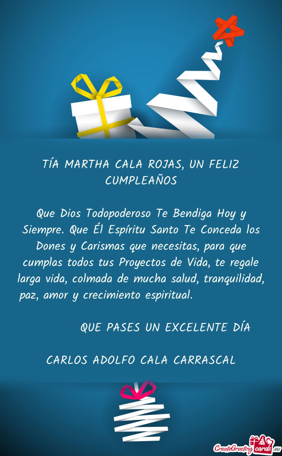 TÍA MARTHA CALA ROJAS, UN FELIZ CUMPLEAÑOS