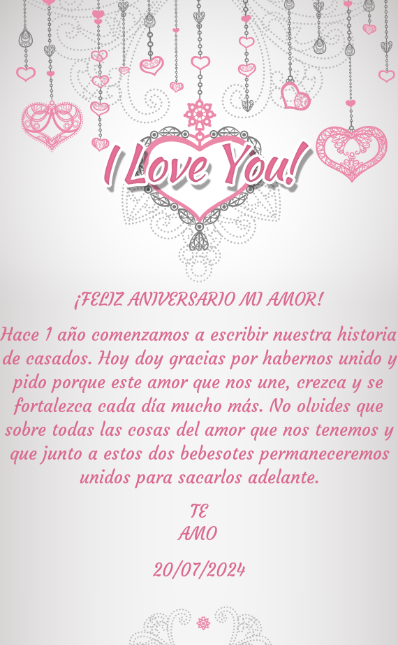 Todas las cosas del amor que nos tenemos y que junto a estos dos bebesotes permaneceremos unidos pa