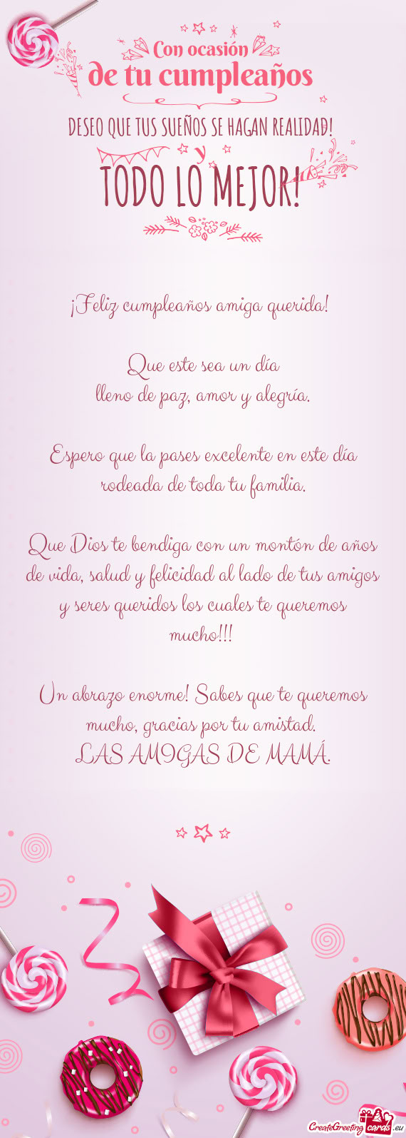 Un abrazo enorme! Sabes que te queremos mucho, gracias por tu amistad