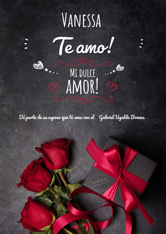 Vanessa Dé parte de su esposo que té ama con el ❤️ Gabriel Ugalde Brenes