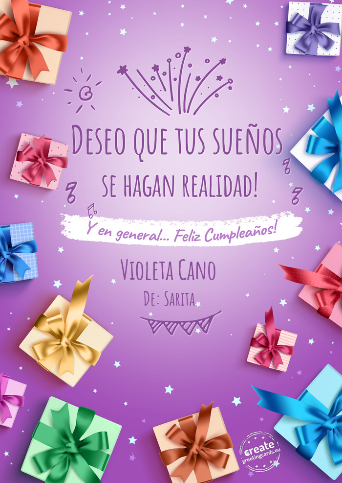 Violeta Cano De: Sarita