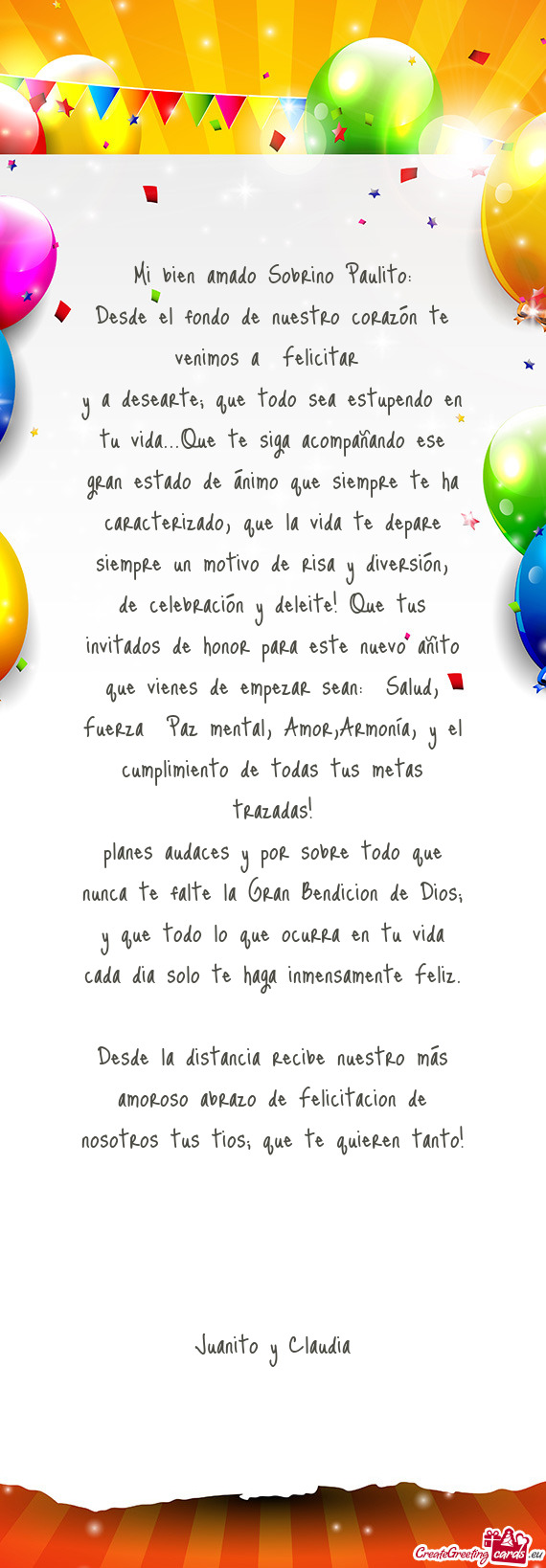 Y a desearte; que todo sea estupendo en tu vida...Que te siga acompañando ese gran estado de ánimo