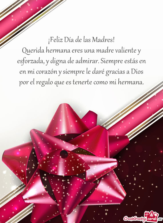 Y digna de admirar