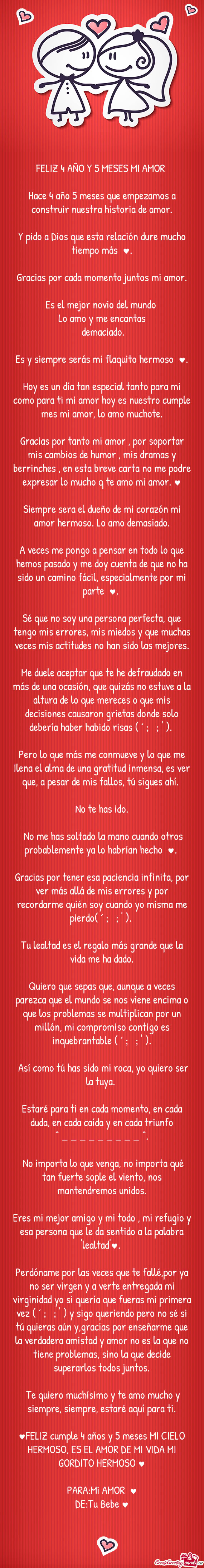 Y pido a Dios que esta relación dure mucho tiempo más ⁠♥