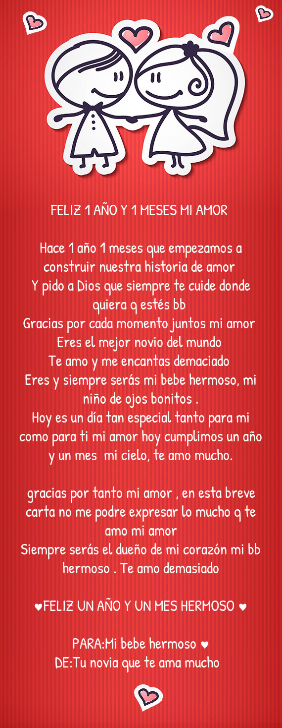 Y pido a Dios que siempre te cuide donde quiera q estés bb