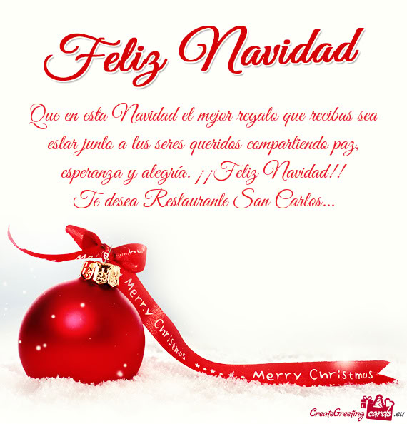 Z, esperanza y alegría. ¡¡Feliz Navidad