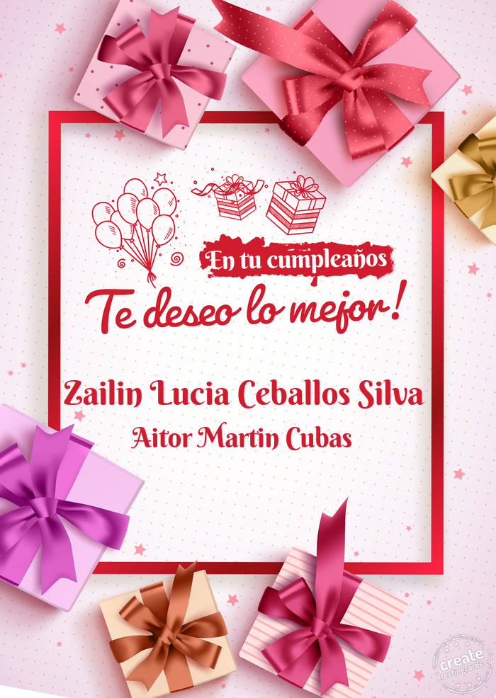 Zailin Lucia Ceballos Silva Aitor Martin Cubas