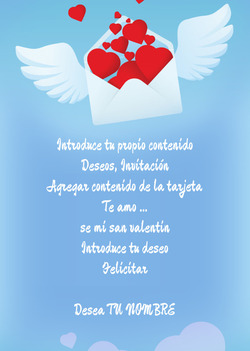 Carta de tarjeta con corazones