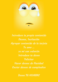 Emoticon amarillo triste
