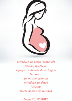Tarjeta con mujeres embarazadas